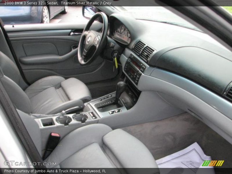 Titanium Silver Metallic / Grey 2000 BMW 3 Series 323i Sedan