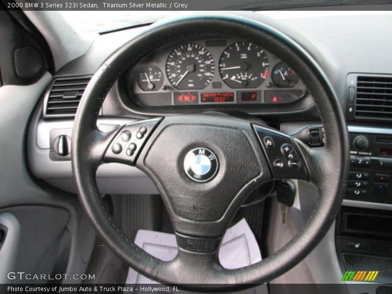 Titanium Silver Metallic / Grey 2000 BMW 3 Series 323i Sedan