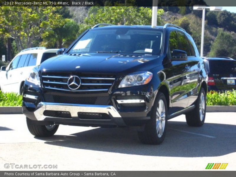 Black / Black 2012 Mercedes-Benz ML 350 4Matic