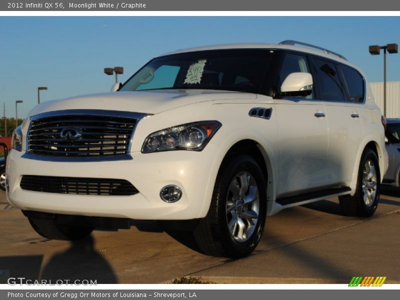 Moonlight White / Graphite 2012 Infiniti QX 56