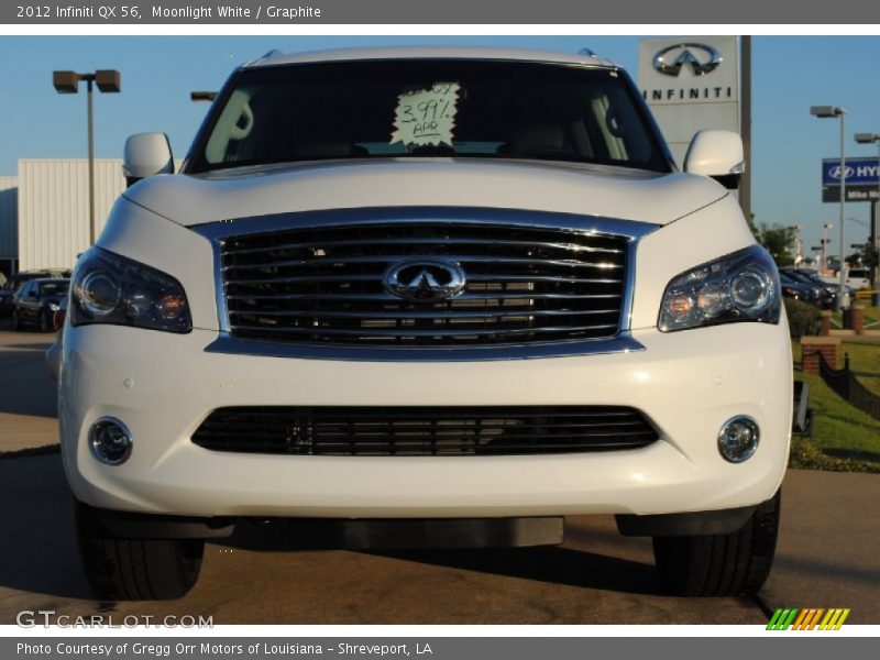Moonlight White / Graphite 2012 Infiniti QX 56