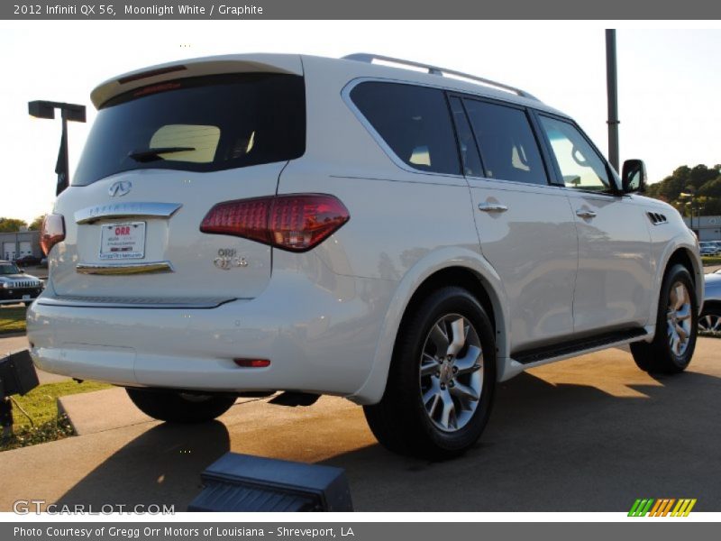 Moonlight White / Graphite 2012 Infiniti QX 56