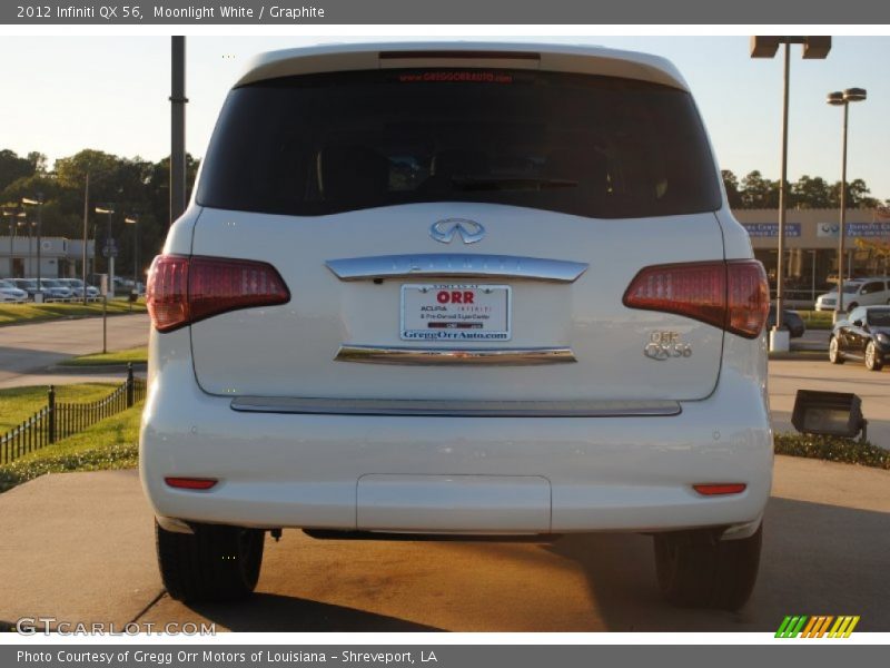 Moonlight White / Graphite 2012 Infiniti QX 56