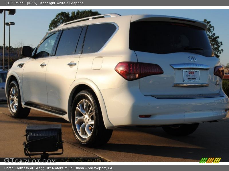Moonlight White / Graphite 2012 Infiniti QX 56