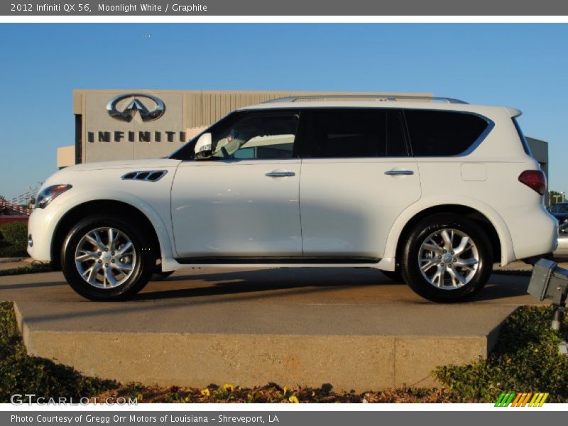 Moonlight White / Graphite 2012 Infiniti QX 56