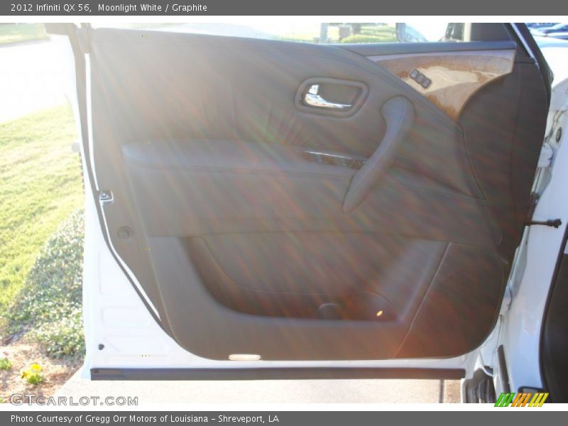 Moonlight White / Graphite 2012 Infiniti QX 56