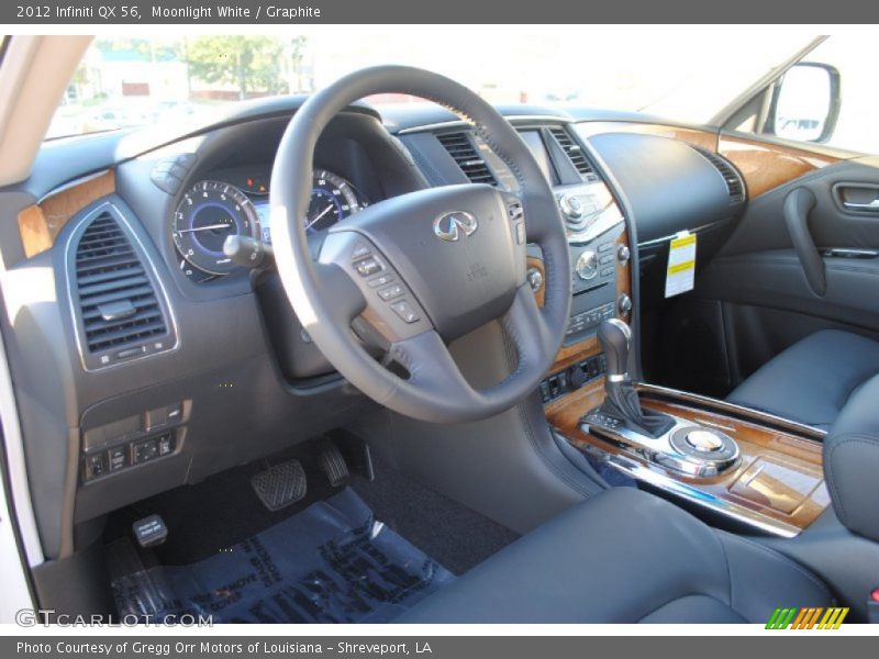 Moonlight White / Graphite 2012 Infiniti QX 56