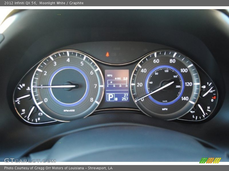 Moonlight White / Graphite 2012 Infiniti QX 56