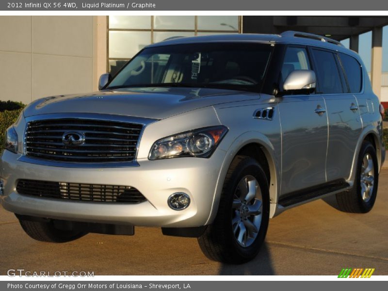 Liquid Platinum / Graphite 2012 Infiniti QX 56 4WD