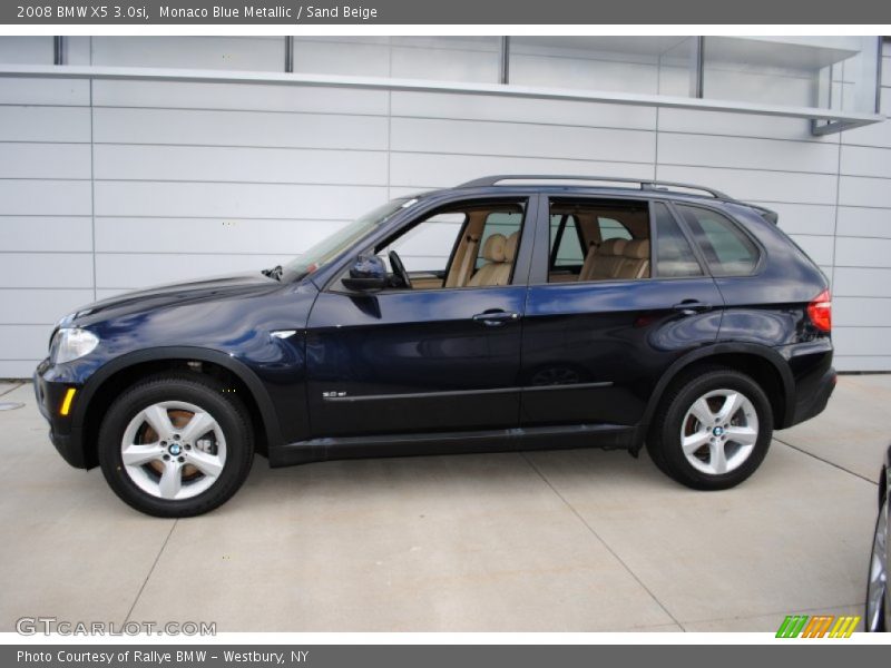 Monaco Blue Metallic / Sand Beige 2008 BMW X5 3.0si