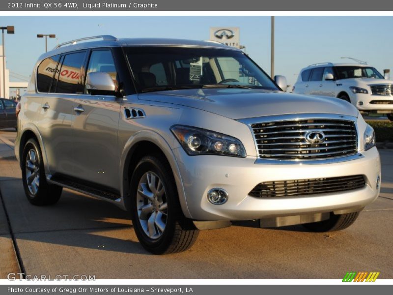 Liquid Platinum / Graphite 2012 Infiniti QX 56 4WD