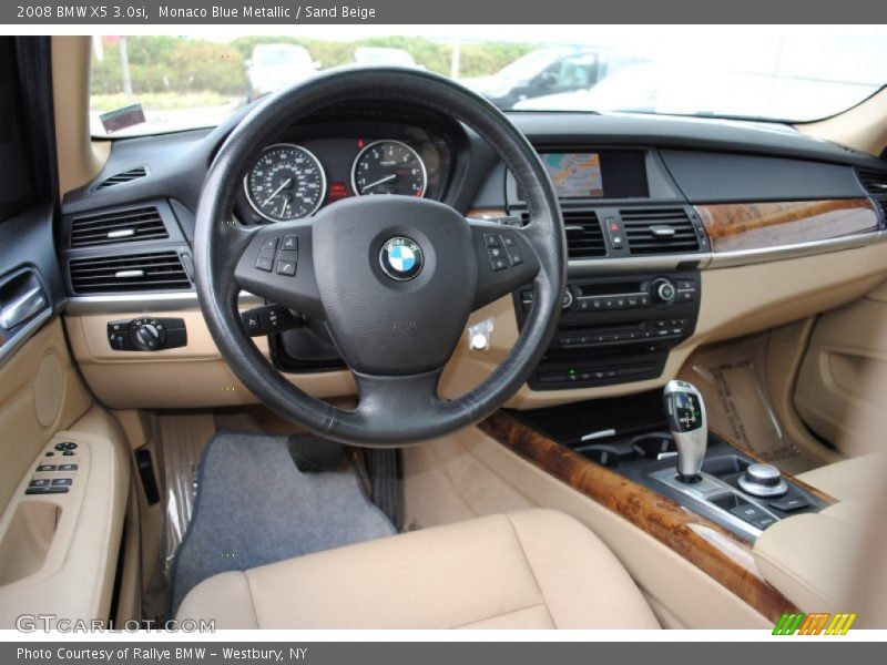 Monaco Blue Metallic / Sand Beige 2008 BMW X5 3.0si