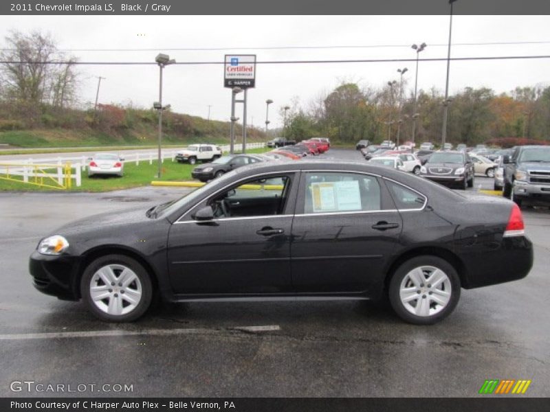 Black / Gray 2011 Chevrolet Impala LS