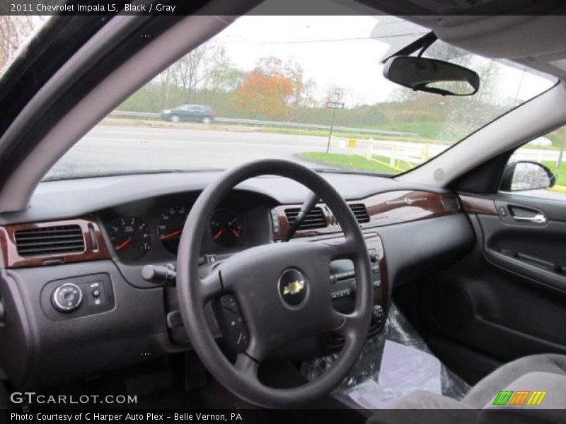 Black / Gray 2011 Chevrolet Impala LS