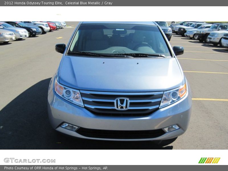 Celestial Blue Metallic / Gray 2012 Honda Odyssey Touring Elite