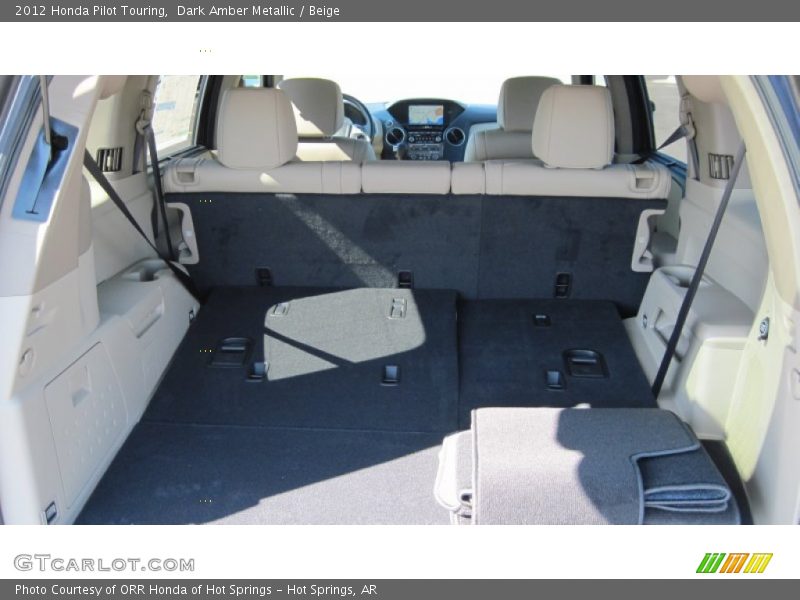 Dark Amber Metallic / Beige 2012 Honda Pilot Touring