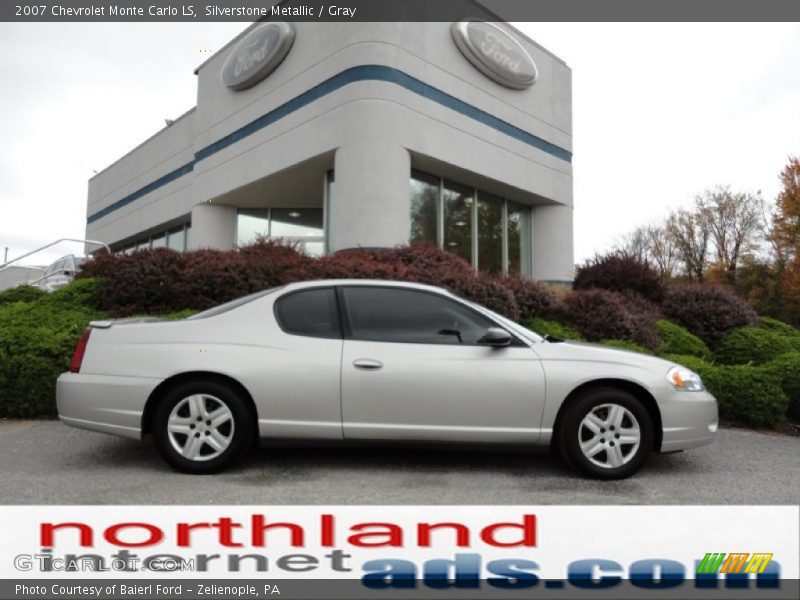 Silverstone Metallic / Gray 2007 Chevrolet Monte Carlo LS