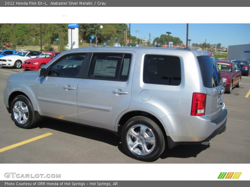Alabaster Silver Metallic / Gray 2012 Honda Pilot EX-L