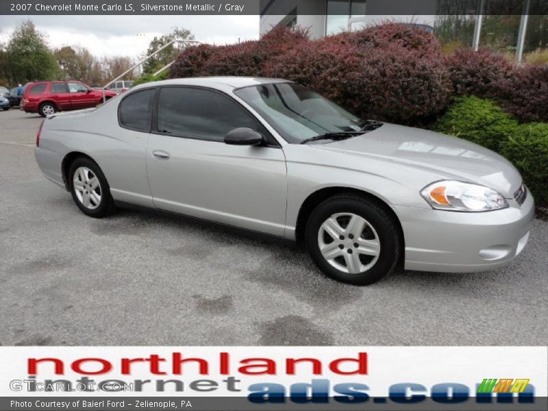 Silverstone Metallic / Gray 2007 Chevrolet Monte Carlo LS