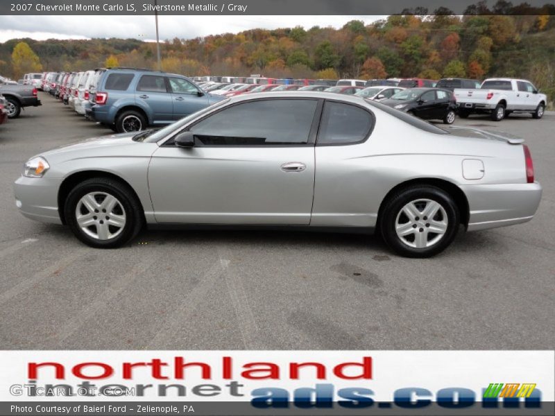 Silverstone Metallic / Gray 2007 Chevrolet Monte Carlo LS