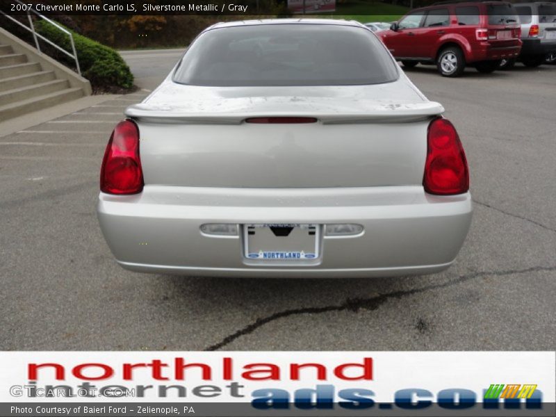 Silverstone Metallic / Gray 2007 Chevrolet Monte Carlo LS