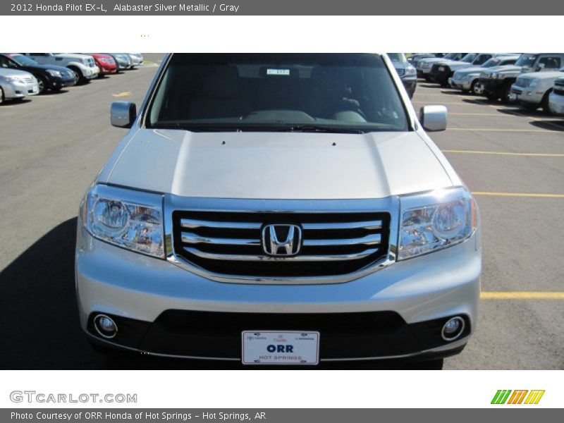 Alabaster Silver Metallic / Gray 2012 Honda Pilot EX-L