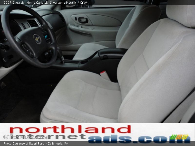 Silverstone Metallic / Gray 2007 Chevrolet Monte Carlo LS