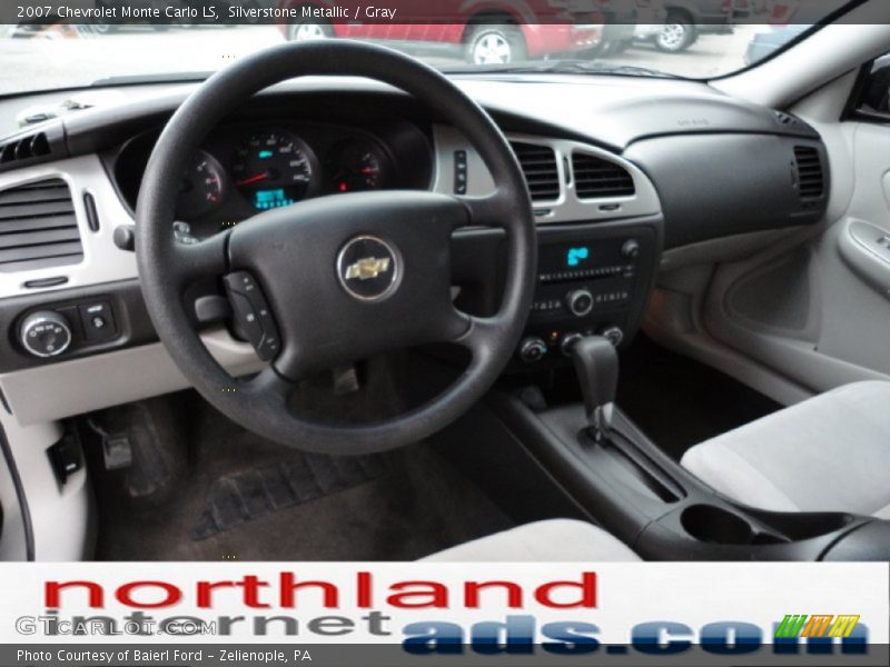 Silverstone Metallic / Gray 2007 Chevrolet Monte Carlo LS