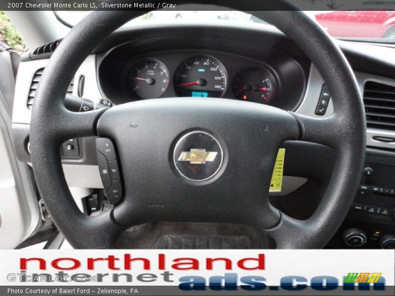 Silverstone Metallic / Gray 2007 Chevrolet Monte Carlo LS