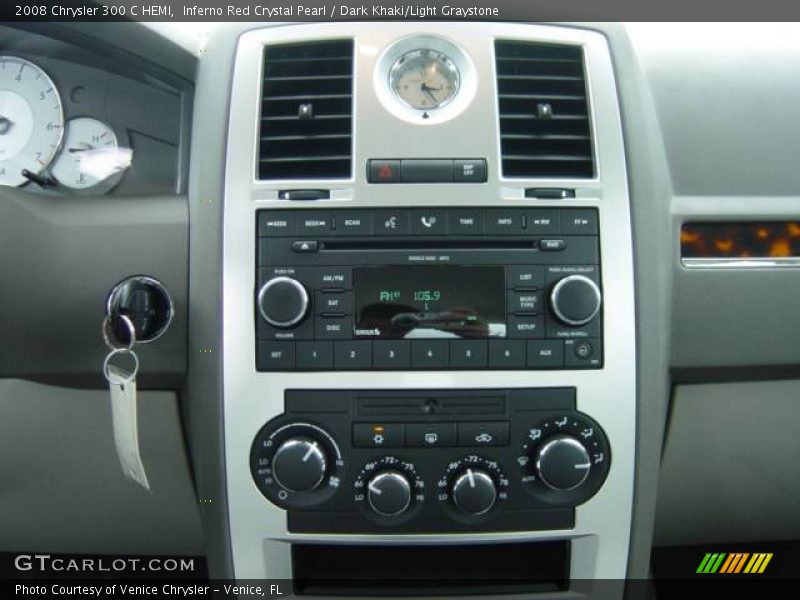Inferno Red Crystal Pearl / Dark Khaki/Light Graystone 2008 Chrysler 300 C HEMI