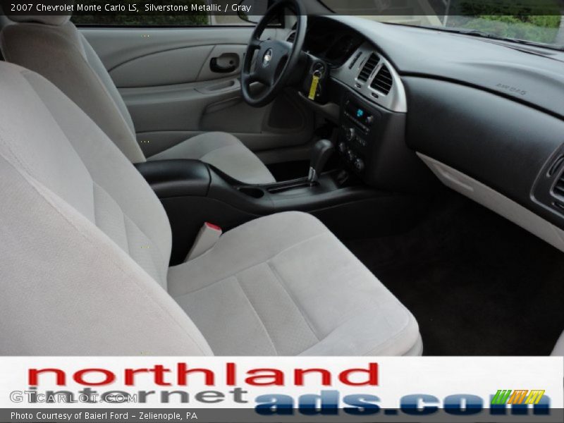 Silverstone Metallic / Gray 2007 Chevrolet Monte Carlo LS