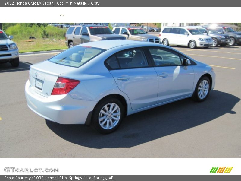 Cool Mist Metallic / Gray 2012 Honda Civic EX Sedan