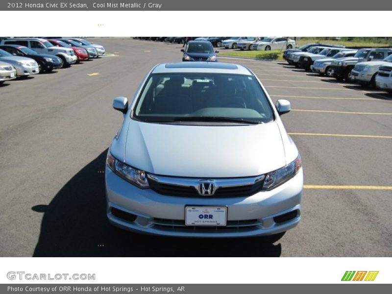 Cool Mist Metallic / Gray 2012 Honda Civic EX Sedan