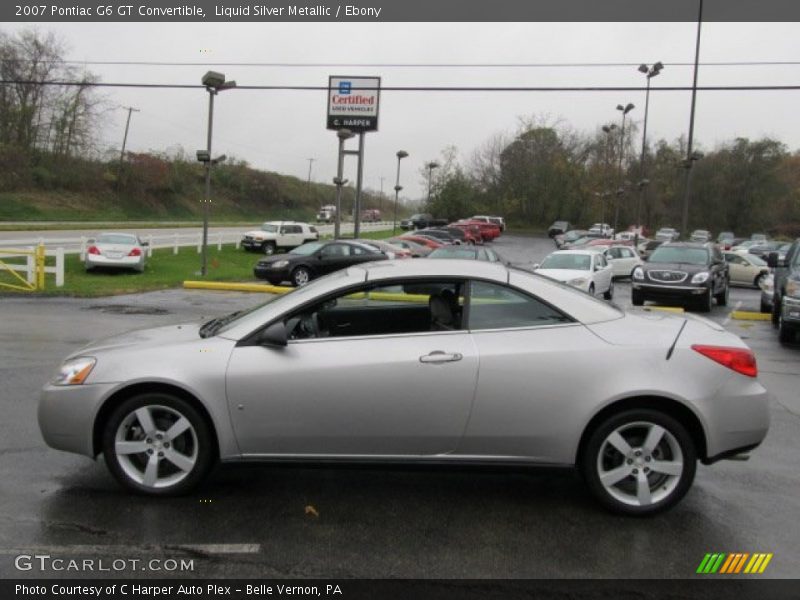 Liquid Silver Metallic / Ebony 2007 Pontiac G6 GT Convertible