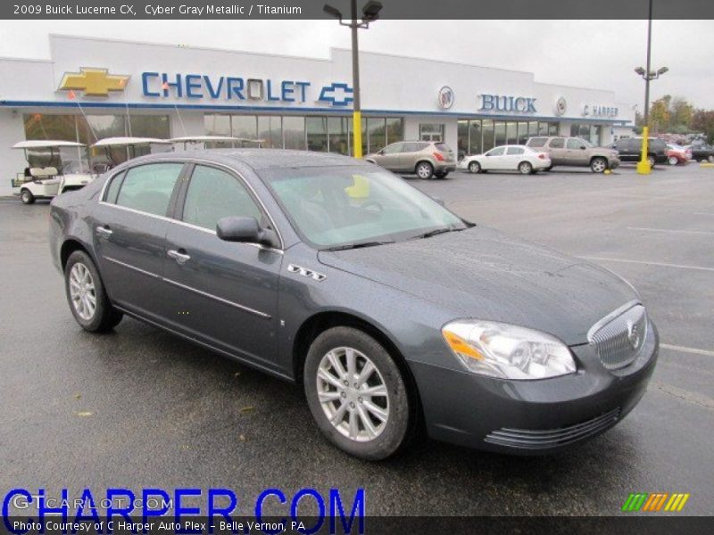 Cyber Gray Metallic / Titanium 2009 Buick Lucerne CX