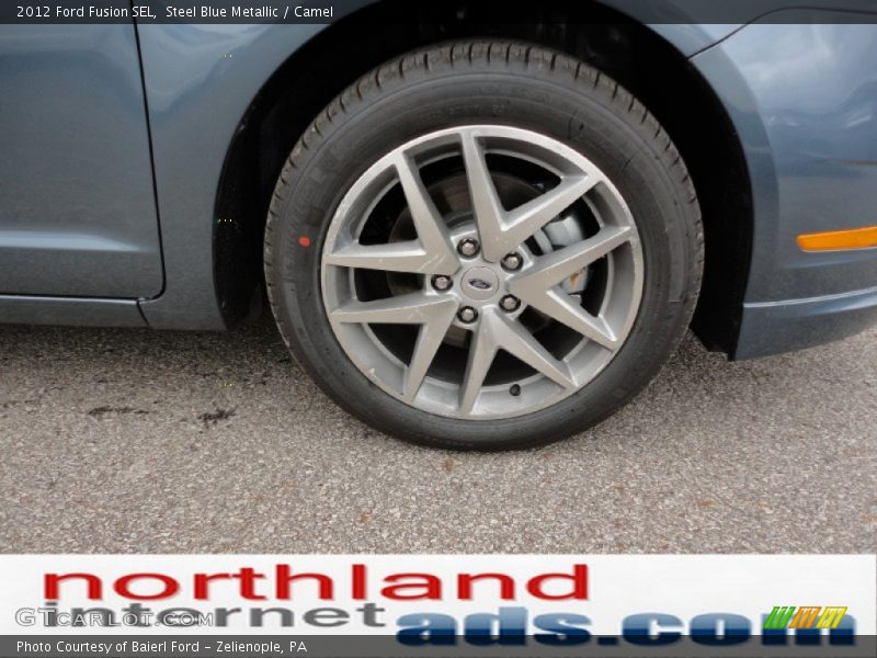 Steel Blue Metallic / Camel 2012 Ford Fusion SEL