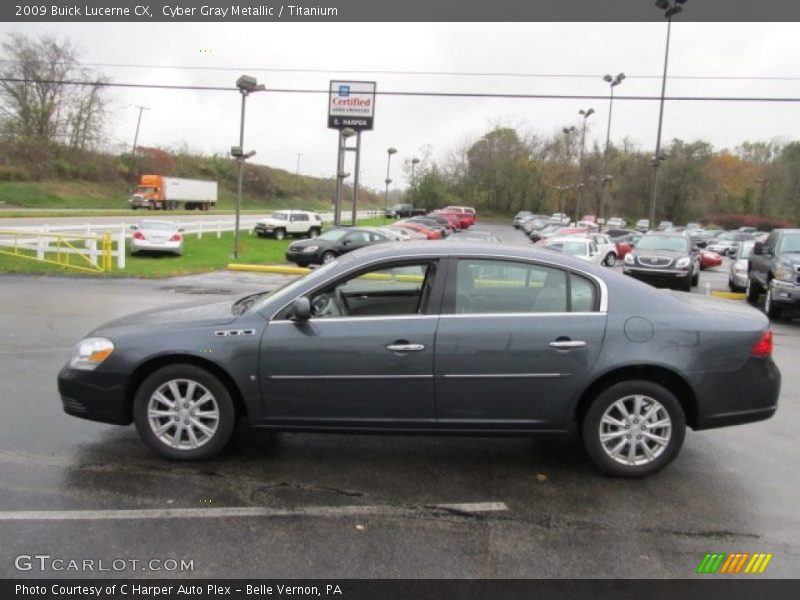 Cyber Gray Metallic / Titanium 2009 Buick Lucerne CX