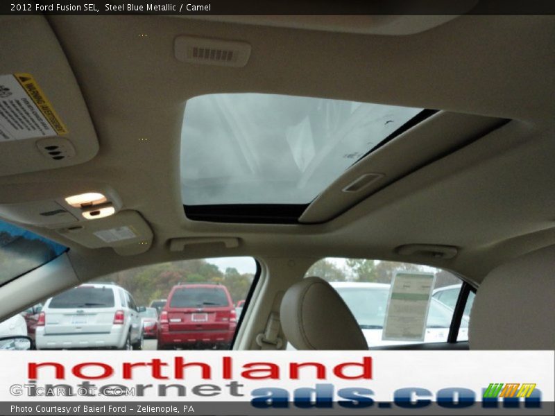 Steel Blue Metallic / Camel 2012 Ford Fusion SEL