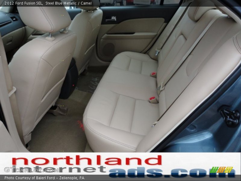 Steel Blue Metallic / Camel 2012 Ford Fusion SEL