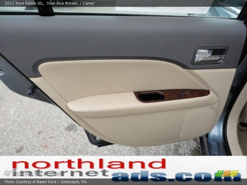 Steel Blue Metallic / Camel 2012 Ford Fusion SEL
