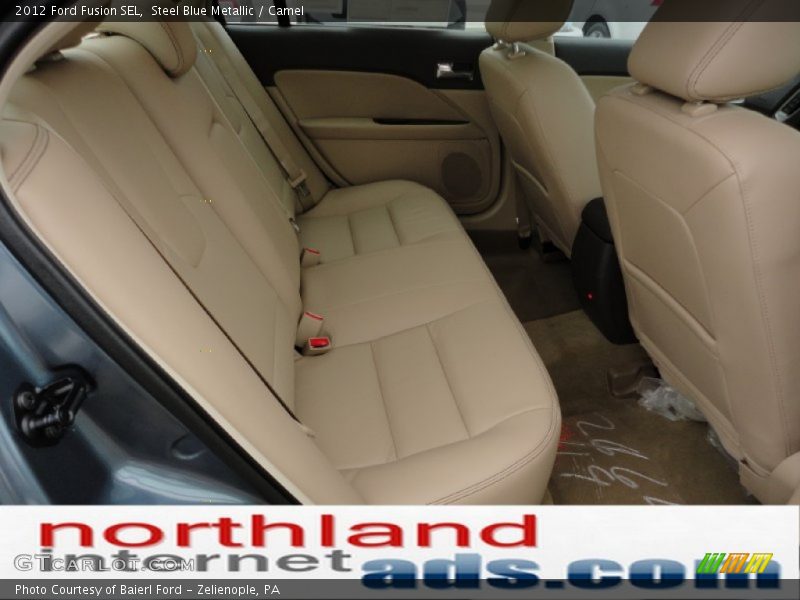 Steel Blue Metallic / Camel 2012 Ford Fusion SEL