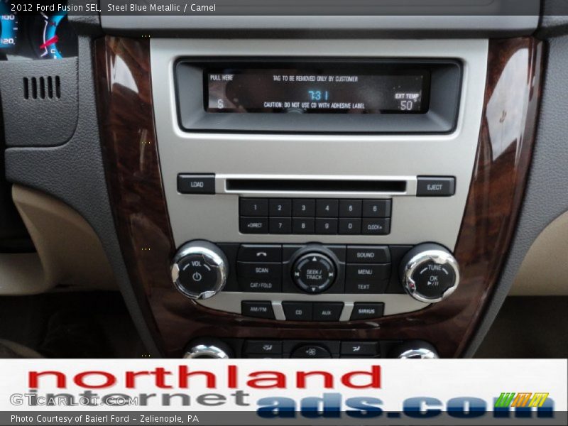 Steel Blue Metallic / Camel 2012 Ford Fusion SEL