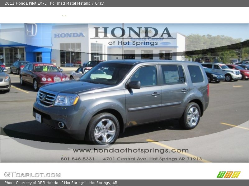 Polished Metal Metallic / Gray 2012 Honda Pilot EX-L