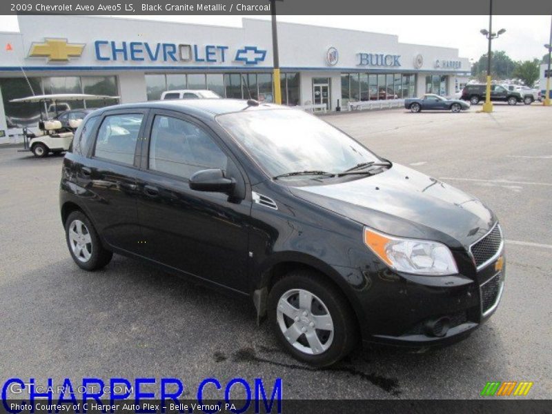 Black Granite Metallic / Charcoal 2009 Chevrolet Aveo Aveo5 LS