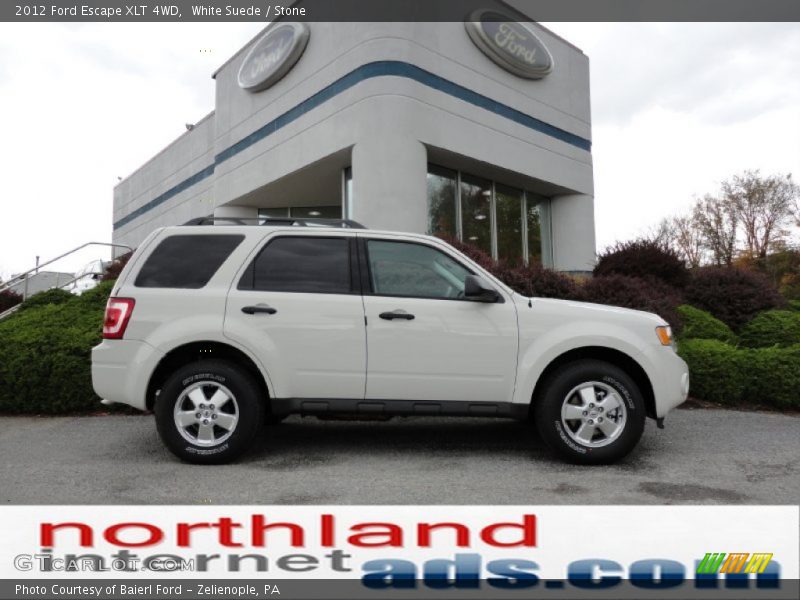White Suede / Stone 2012 Ford Escape XLT 4WD
