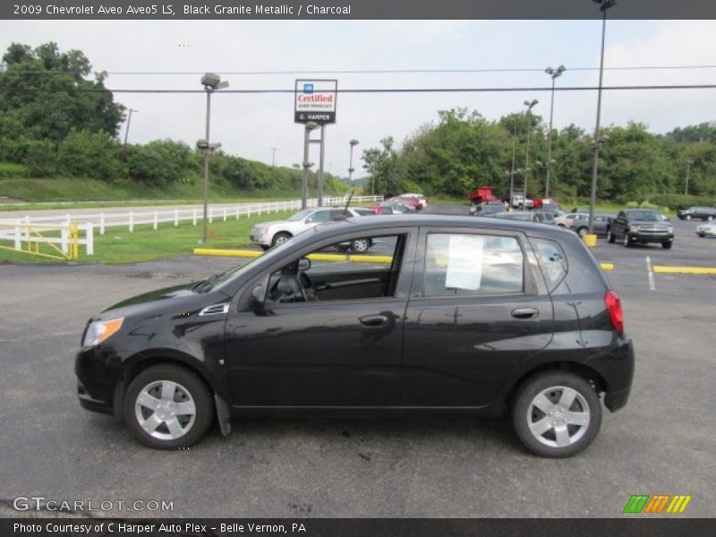 Black Granite Metallic / Charcoal 2009 Chevrolet Aveo Aveo5 LS