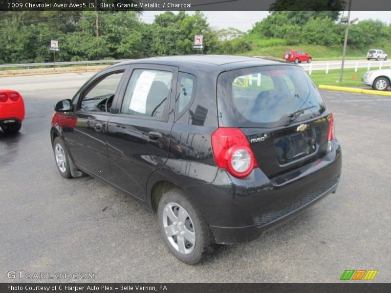 Black Granite Metallic / Charcoal 2009 Chevrolet Aveo Aveo5 LS