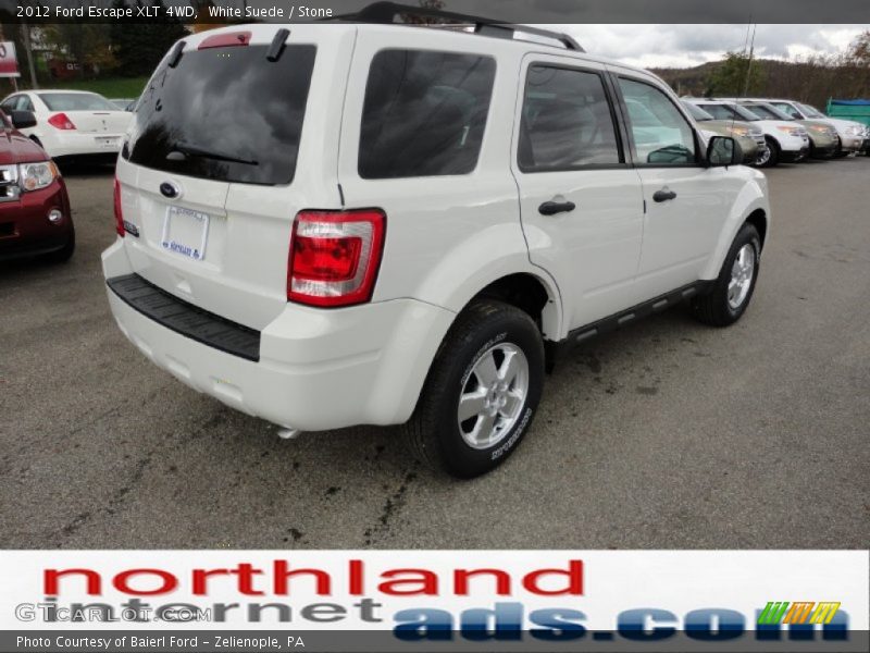 White Suede / Stone 2012 Ford Escape XLT 4WD