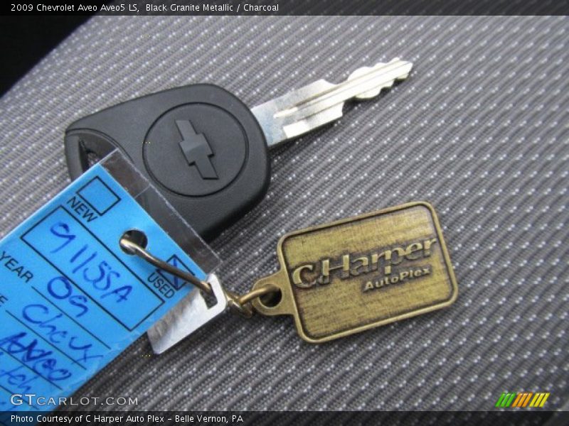 Black Granite Metallic / Charcoal 2009 Chevrolet Aveo Aveo5 LS