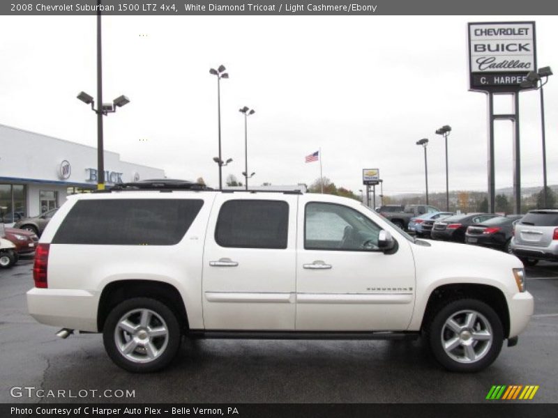 White Diamond Tricoat / Light Cashmere/Ebony 2008 Chevrolet Suburban 1500 LTZ 4x4